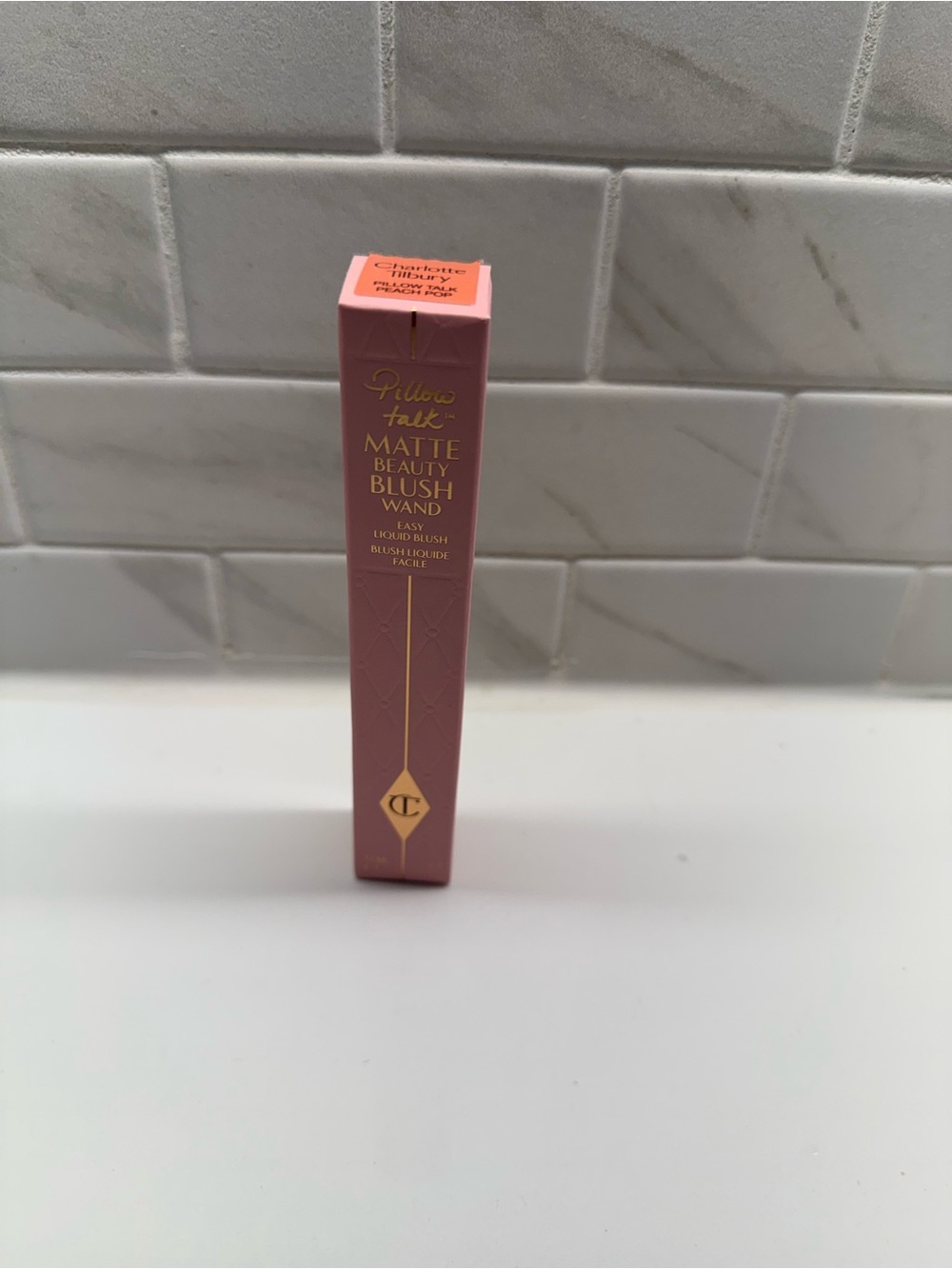 Charlotte Tilbury Pillow Talk Matte Beauty Blush Wand - peach top
